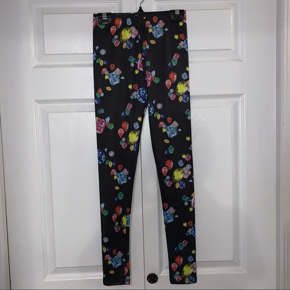 NEW Gemstone Crystal Diamond Leggings NWOT - Picture 3 of 6